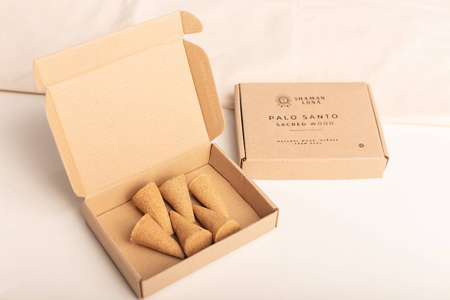 Fair-trade Palo Santo Incense Cones, 6 pieces