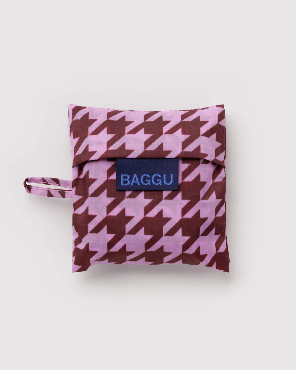 SALE • BAGGU • “Pink Houndstooth” Baby Baggu