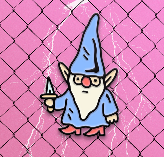 Wizard Of Barge • Stabby Gnome Enamel Pin