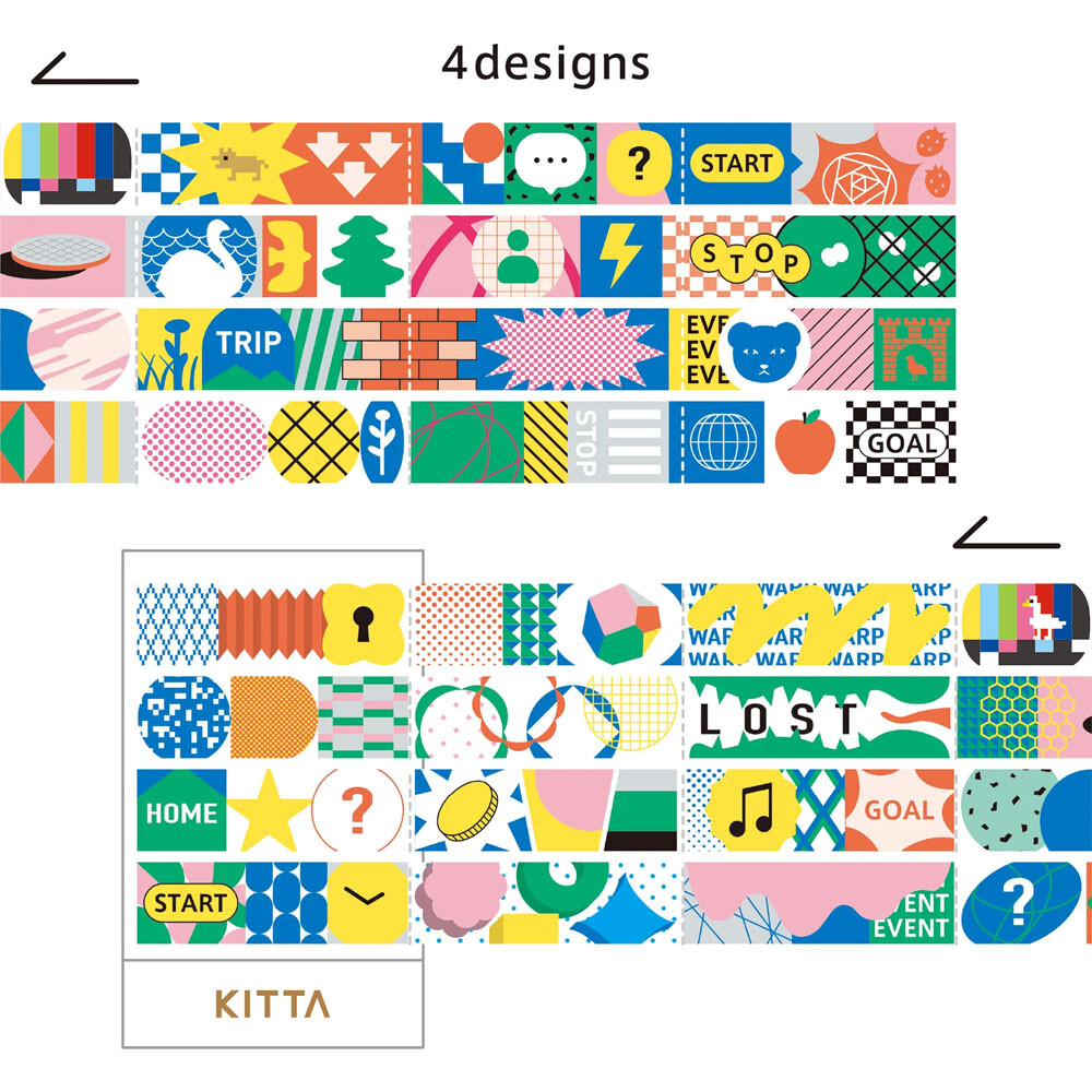 Vector Washi Tape Strips, Imported Japan