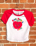 Bad Apple Vntg • Logo Raglan Baby Tee, Red