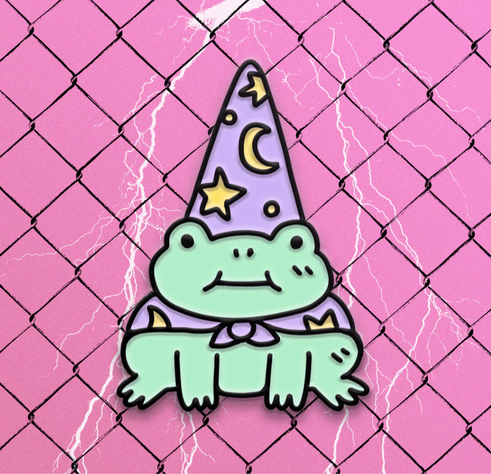 Wizard Of Barge • Frog Wizard Enamel Pin