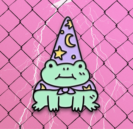 Wizard Of Barge • Frog Wizard Enamel Pin