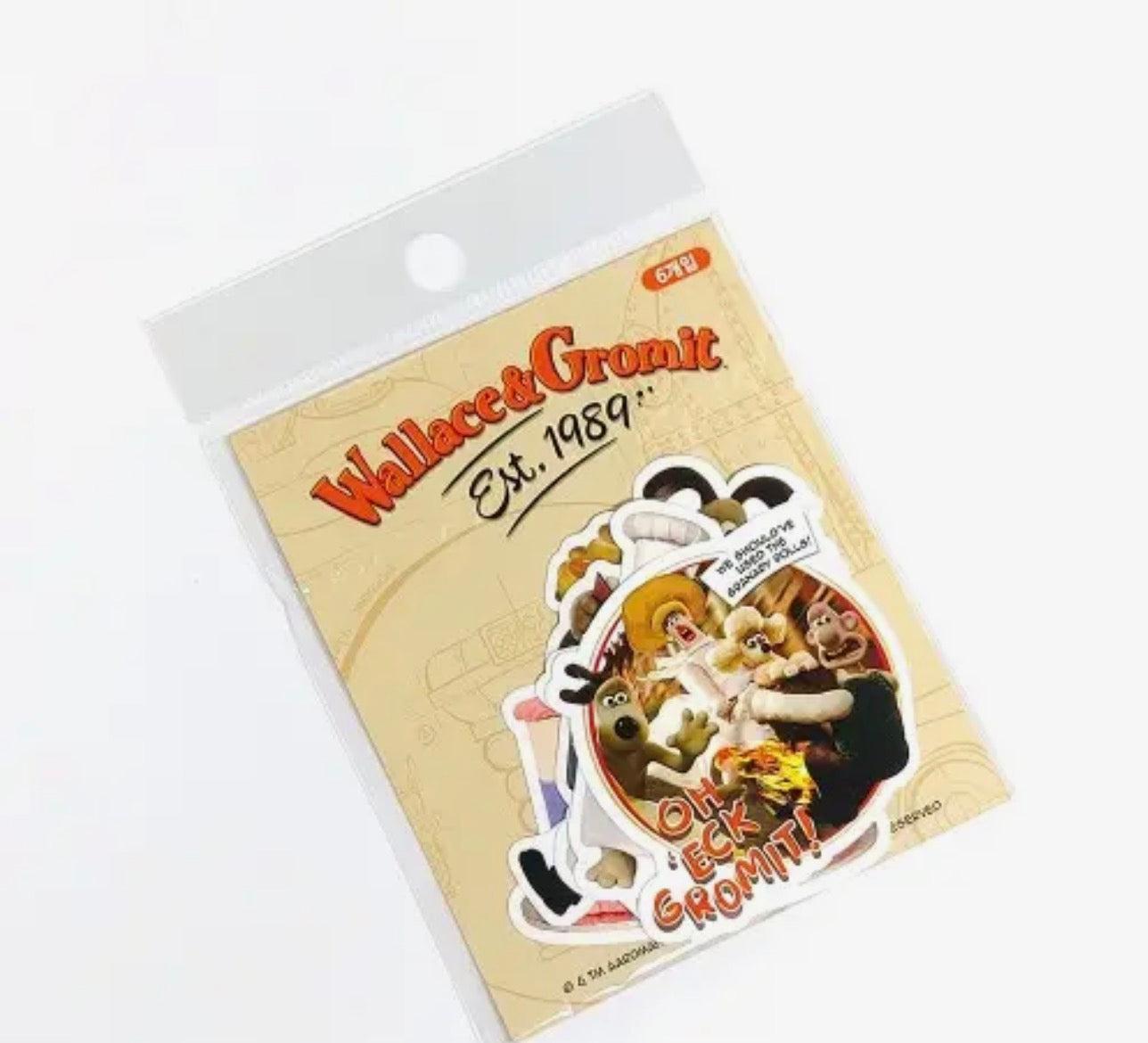 Wallace & Gromit Die-Cut Sticker Set