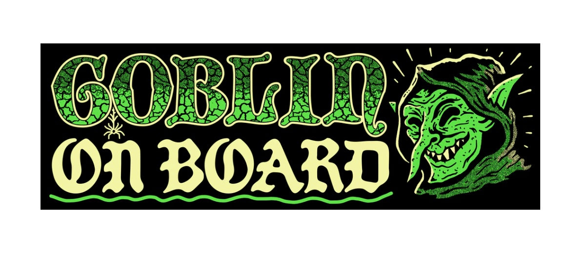 Wizard Of Barge • Goblin On Board Bumper Sticker