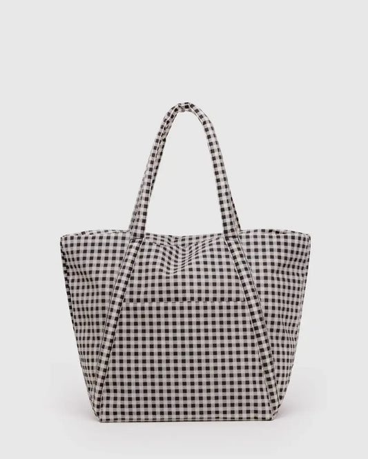 BAGGU • “ Black and White Gingham” Cloud Bag