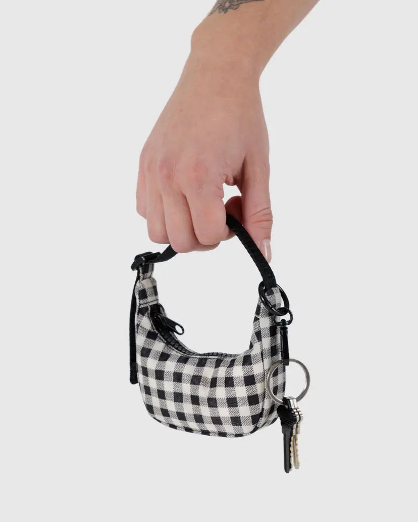 BAGGU • “Gingham” Crescent Bag Charm