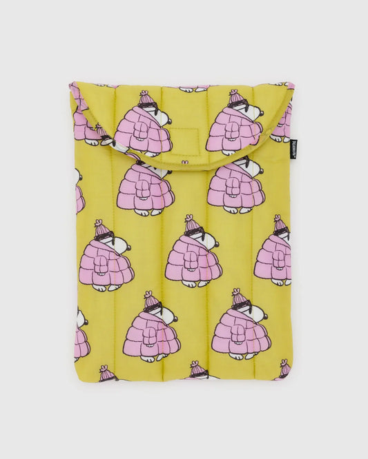 BAGGU • “Puffer Snoopy” 13”/14” Puffy Laptop Sleeve