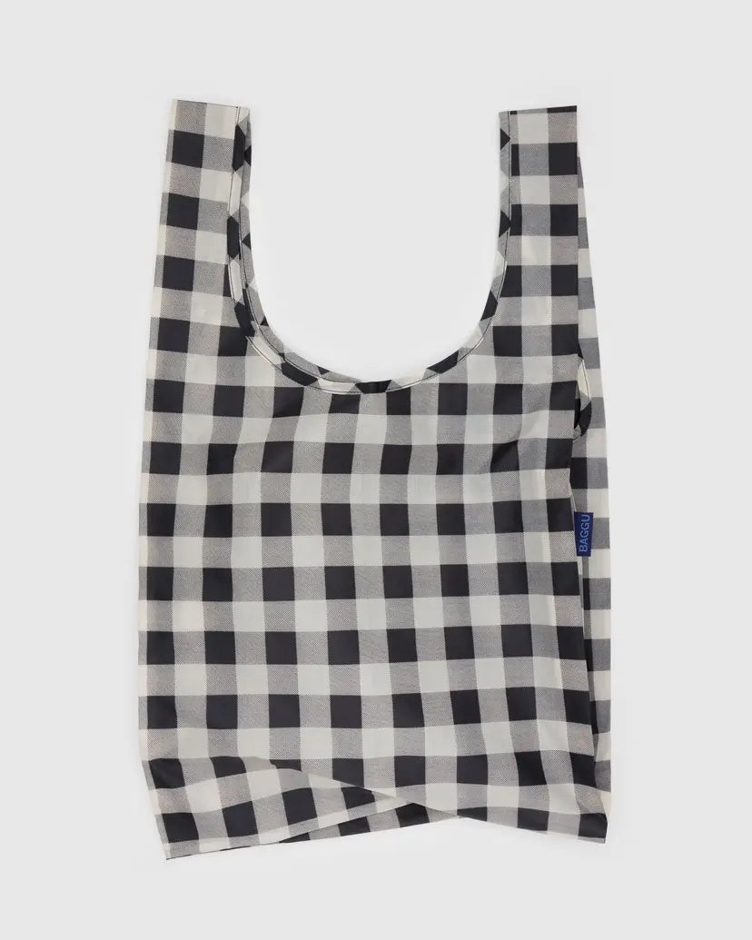 BAGGU • “Black And White Check” Standard Baggu
