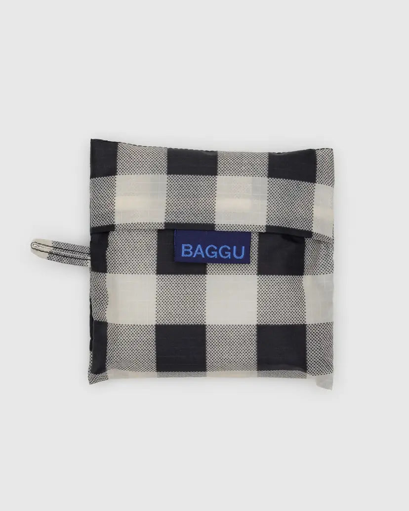 BAGGU • “Black And White Check” Standard Baggu
