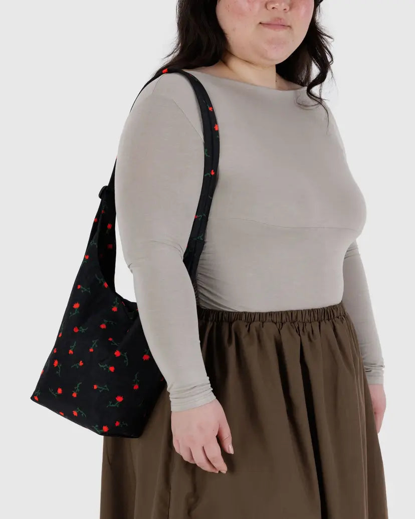 BAGGU • “Painted Wallflower” Small Nylon Bag