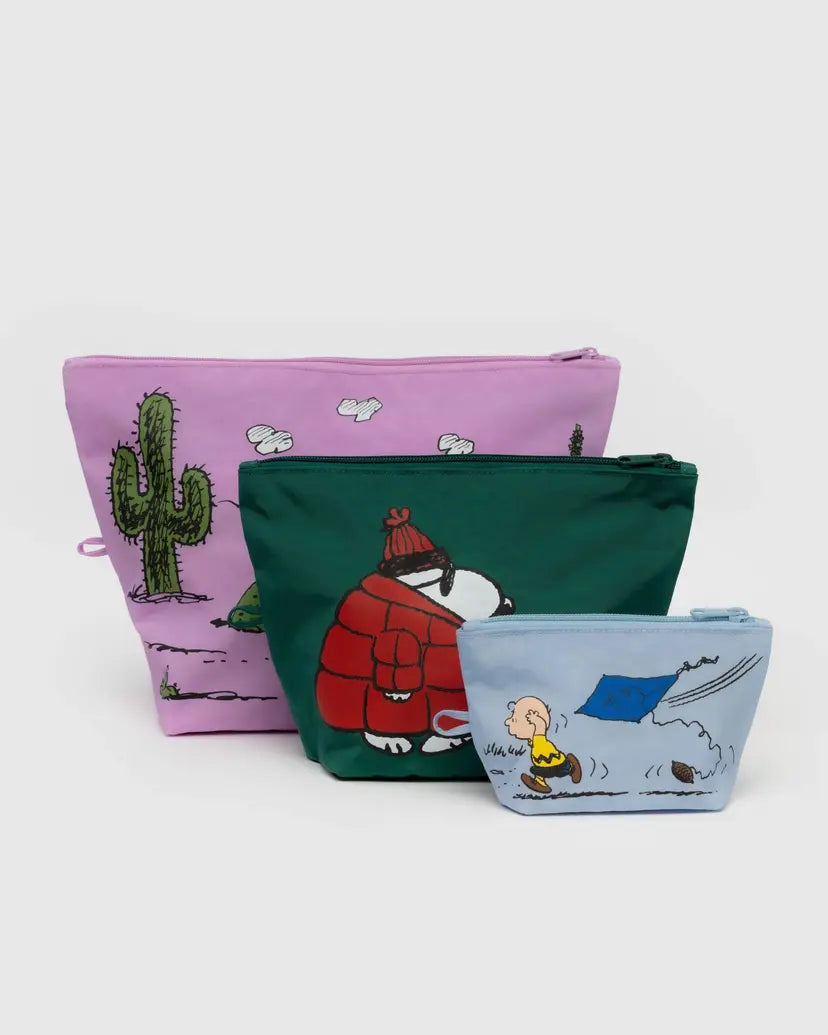 BAGGU • “Peanuts” Go Pouch Set