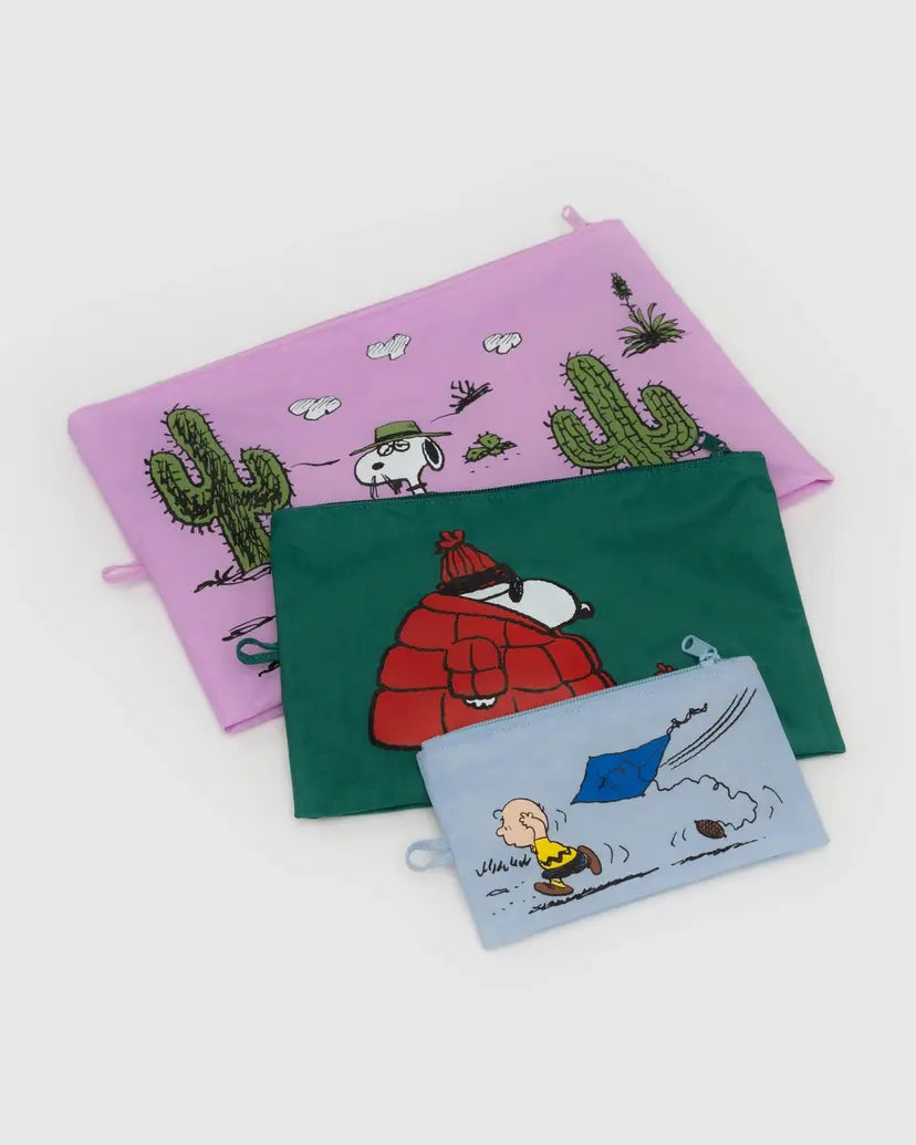 BAGGU • “Peanuts” Go Pouch Set
