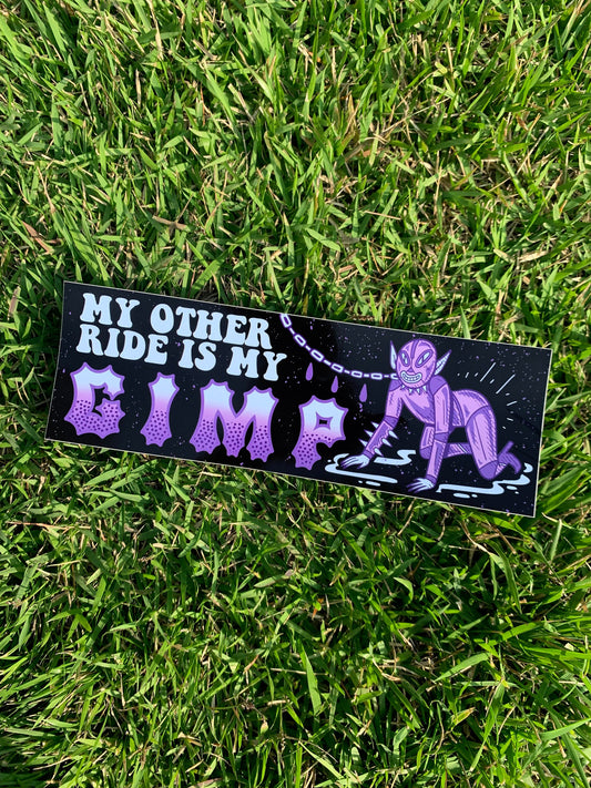 Wizard Of Barge •  Gimp Bumper Sticker
