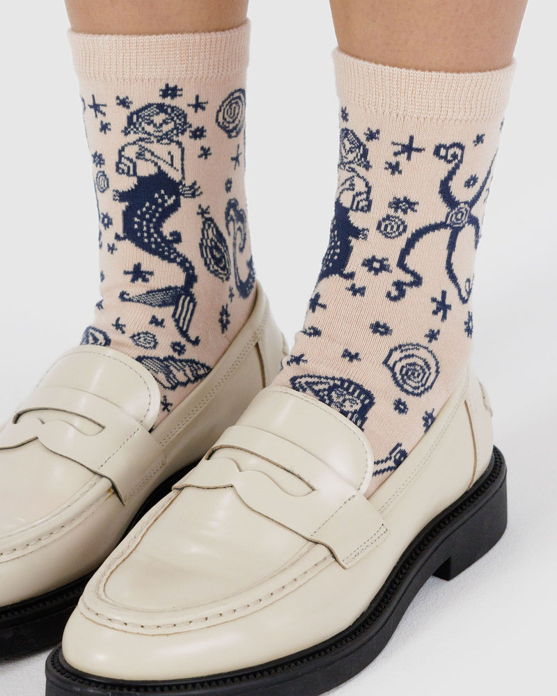 BAGGU • “Mermaid” Crew Socks