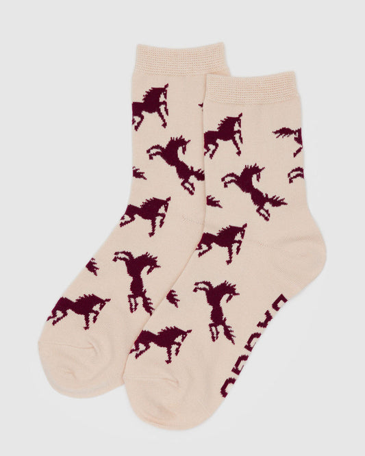 BAGGU • “Horses” Crew Socks