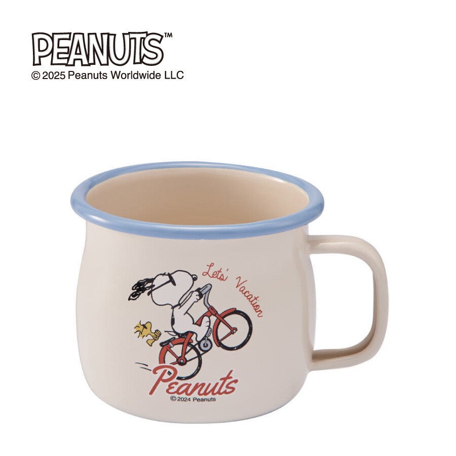 PEANUTS Enamel Mug • Snoopy Bike