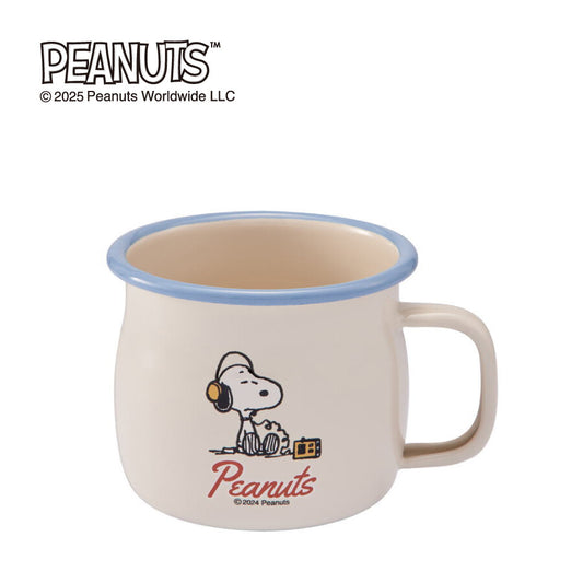 PEANUTS Enamel Mug • Snoopy Music