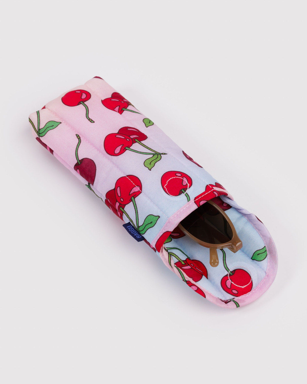 BAGGU • “Cherries” Puffy Glasses Sleeve
