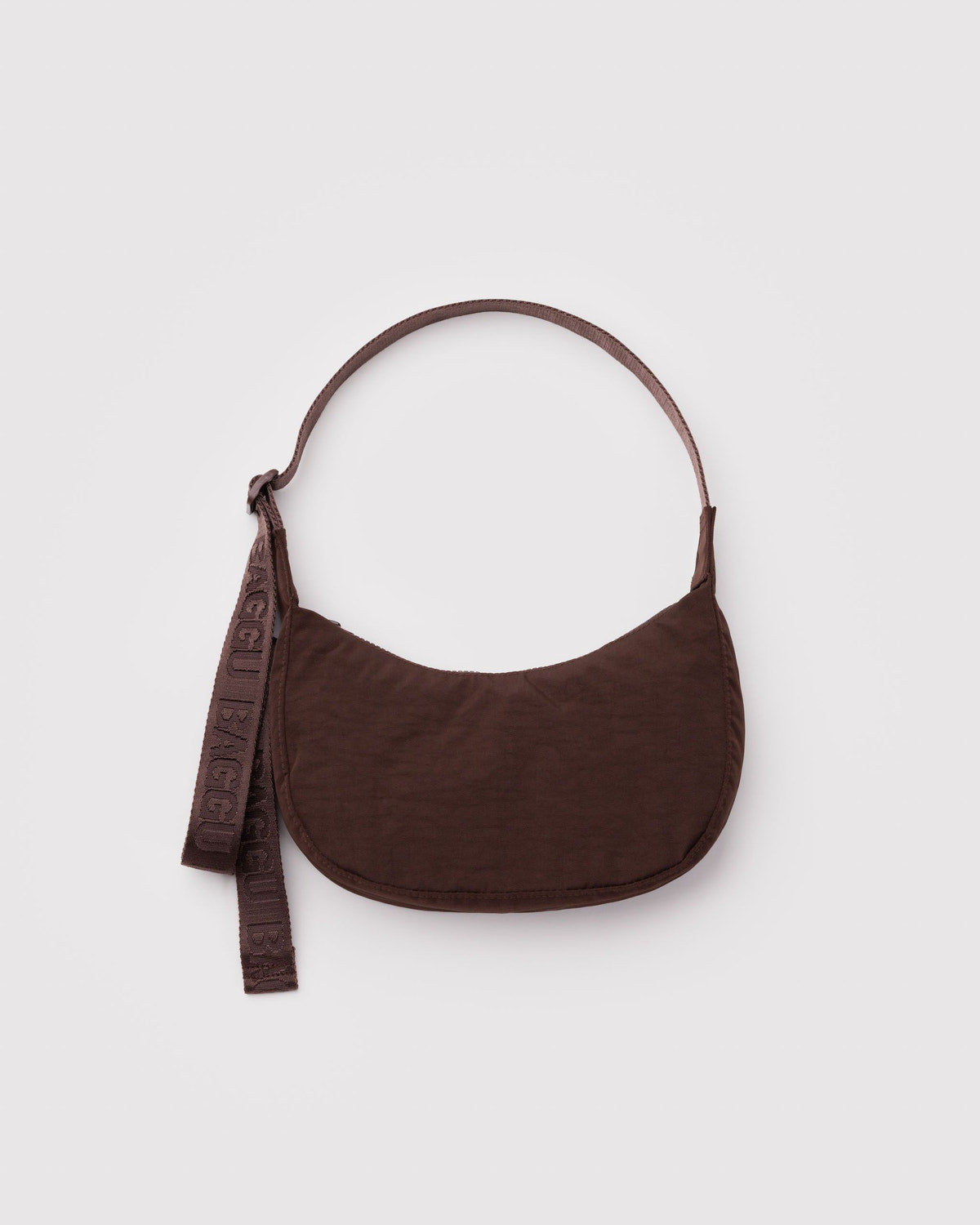 BAGGU - “Coffee” Small Nylon Crescent Bag