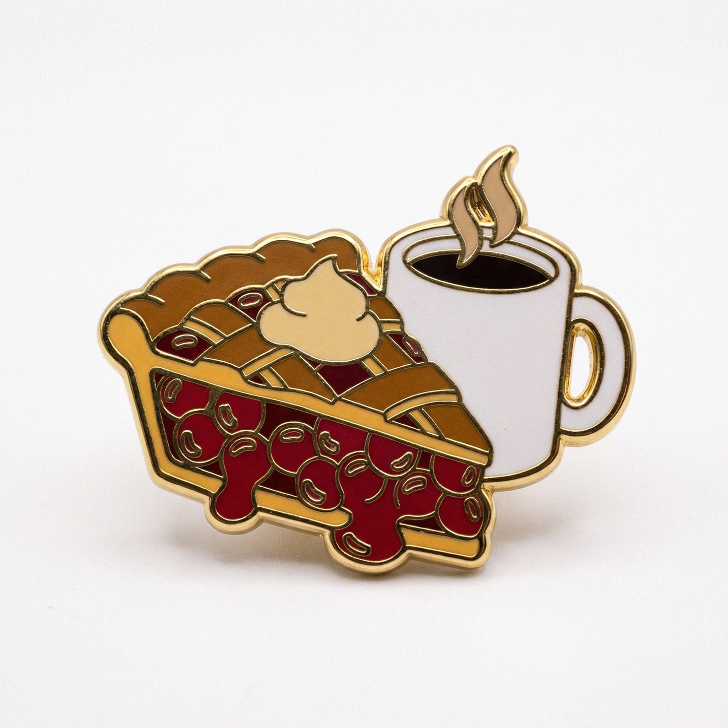 Strike Gently • Cherry Pie & Coffee Pin