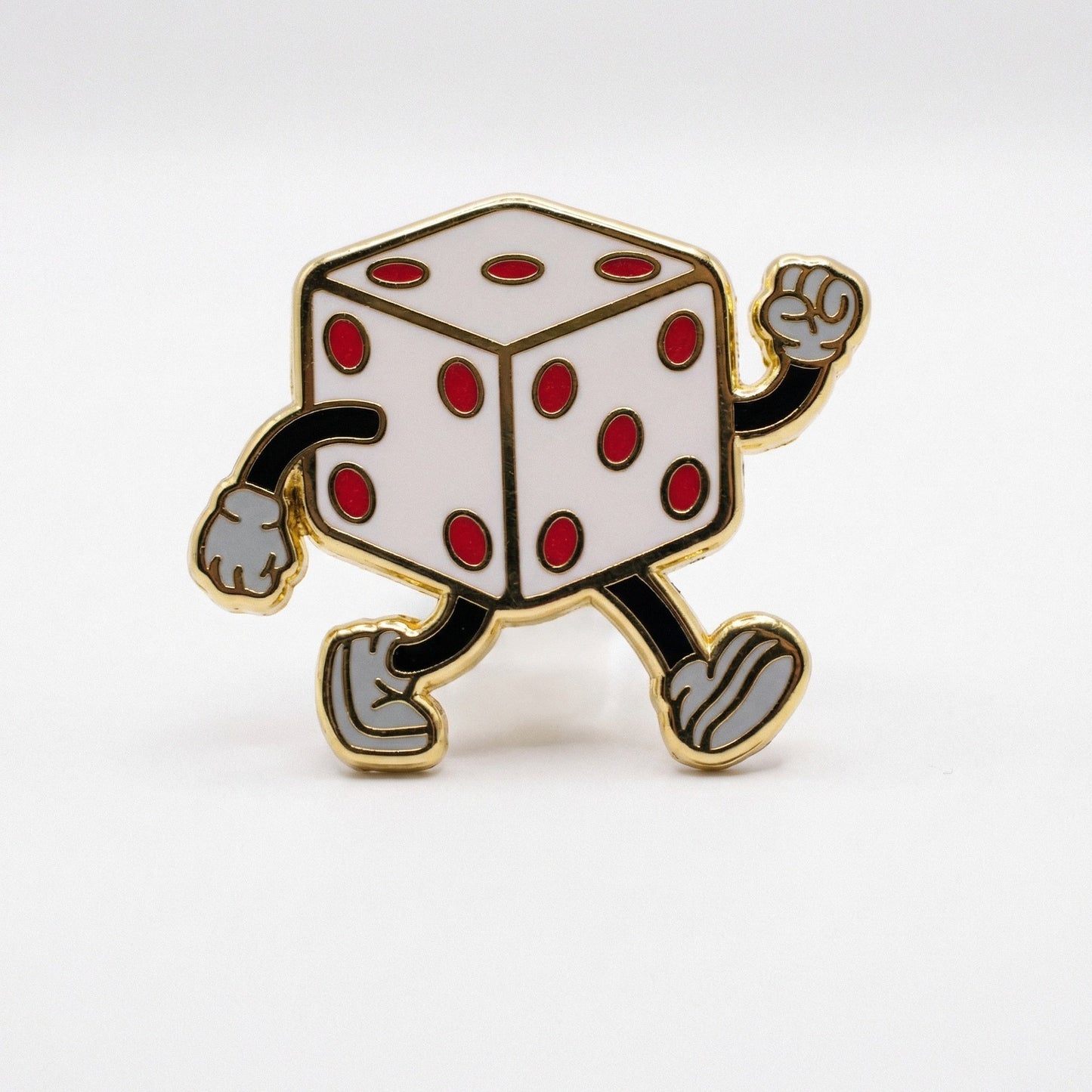 Strike Gently • Tumbling Dice Pin