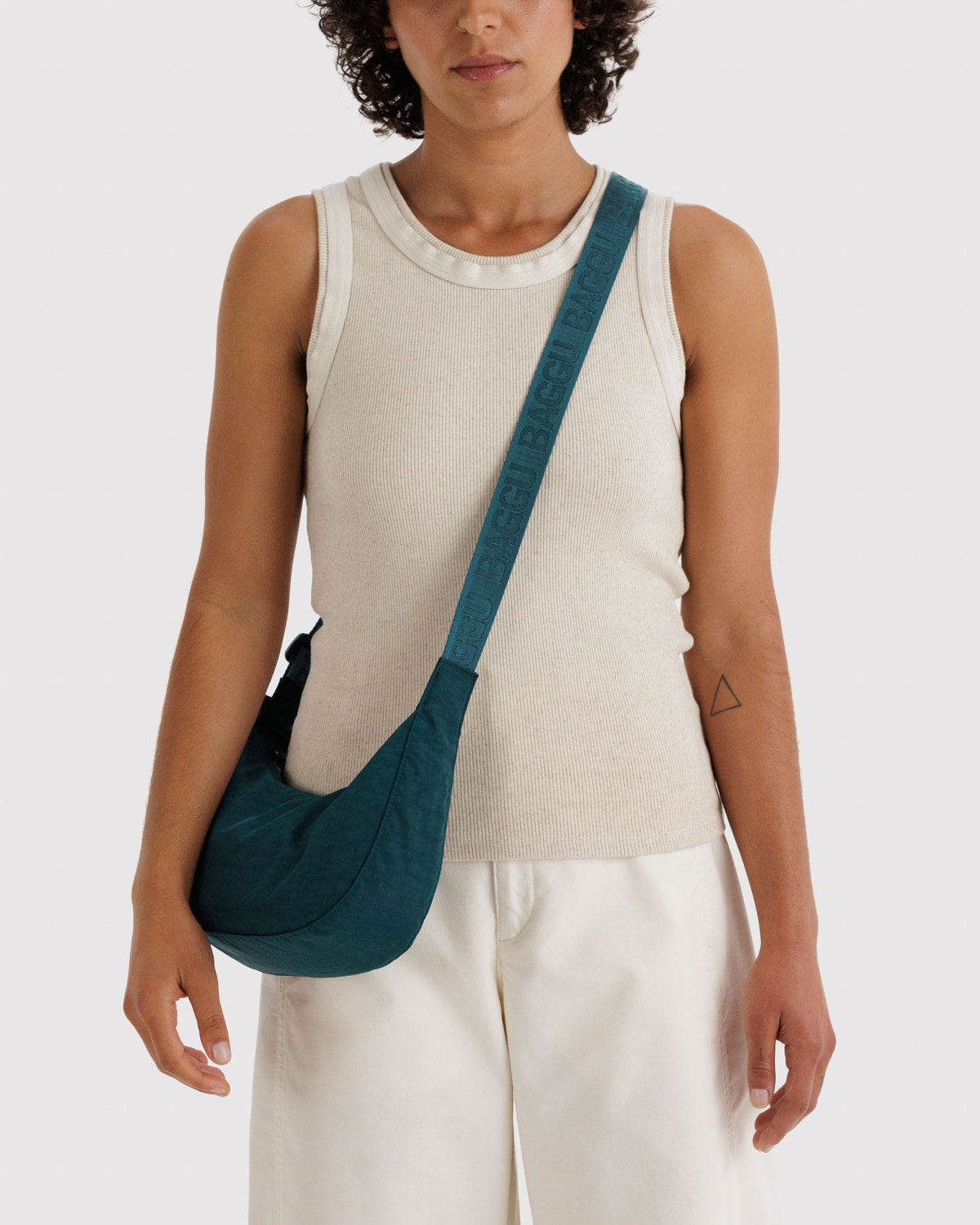 BAGGU • “Deep Sea” Small Crescent Bag