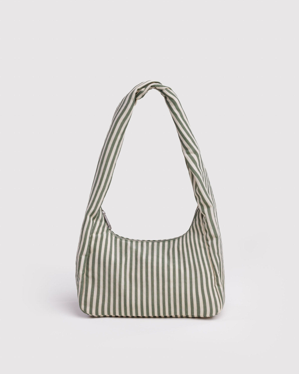 BAGGU • “Sage Stripe” Small Meringue Bag