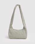 SALE • BAGGU • “Sage Stripe” Meringue Bag