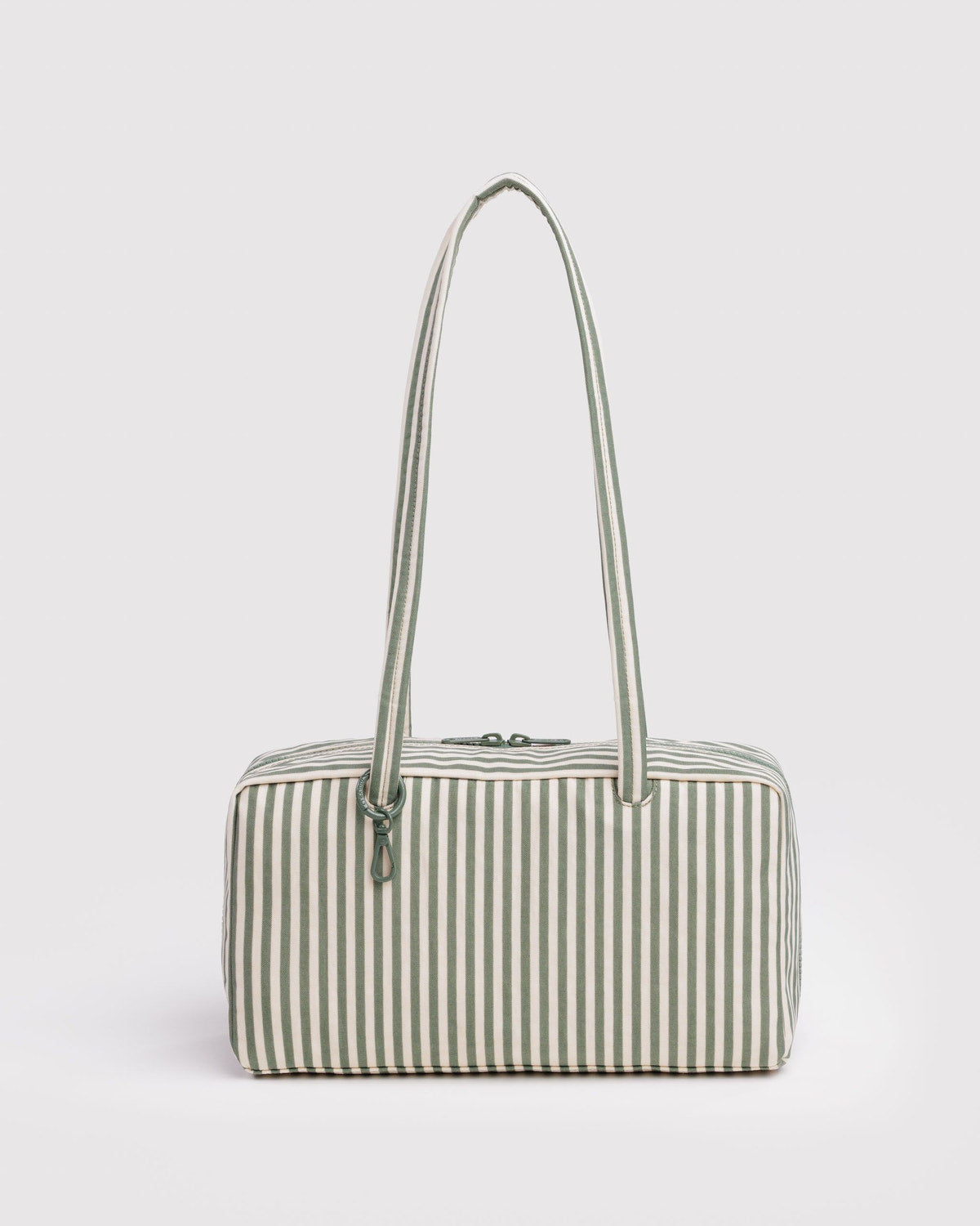 BAGGU • “Sage Stripe” Nylon Bowler Bag