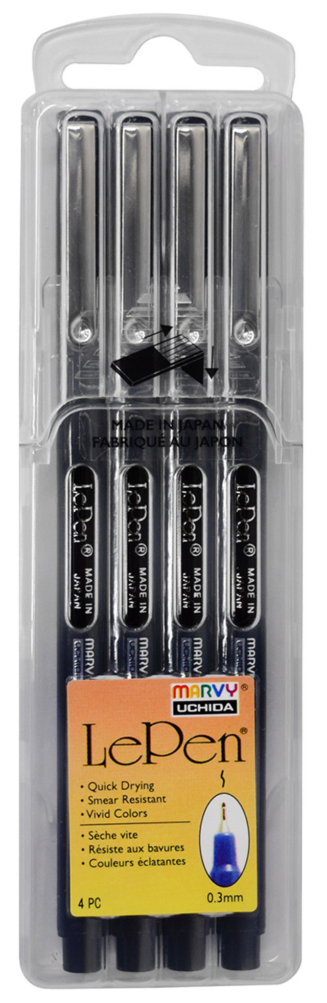 Le Pen • Set of 4 Black Pens