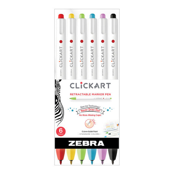Zebra • ClickArt Markers Set of 6