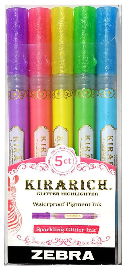 Kirarich • Glitter Highlighter 5 Pack