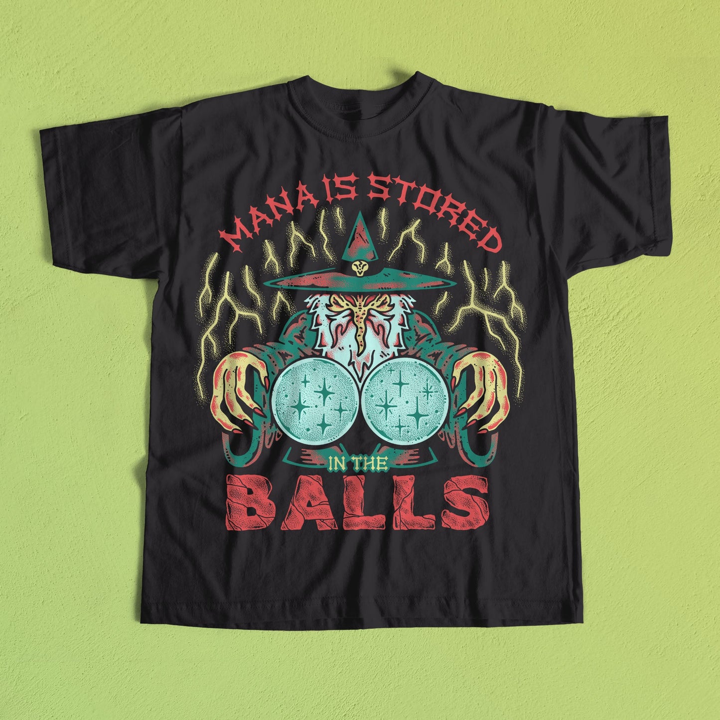 Wizard Of Barge • Mana Is Stored In The Balls T-Shirt