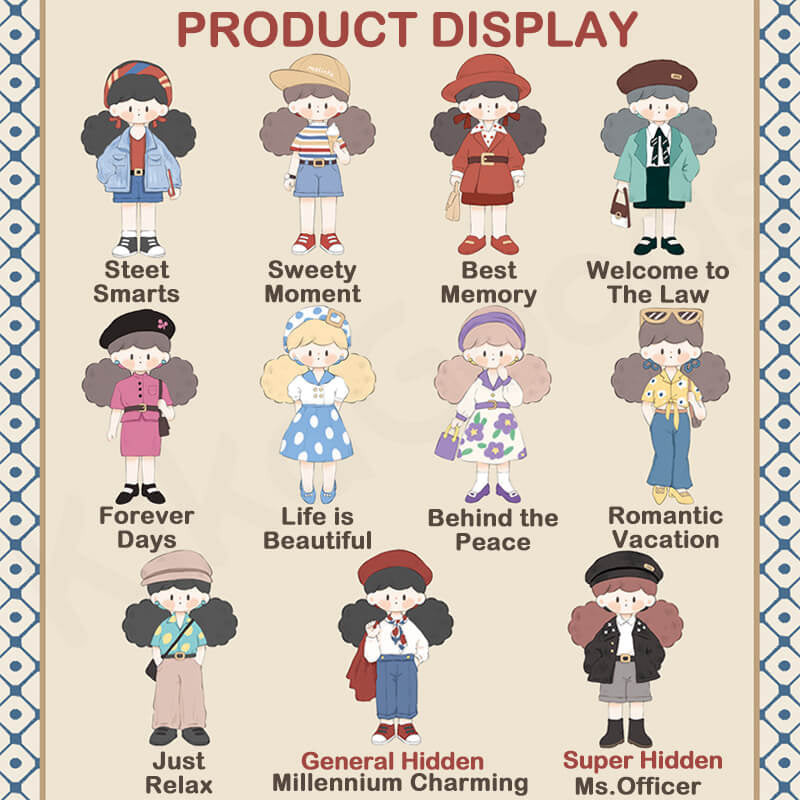 Molinta Retro Girls Series Blind Box