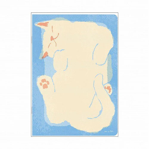 Ryu-Ryu • Pet-Themed A5 Grid Pattern Saddle-Stitch Notebook, Imported Japan
