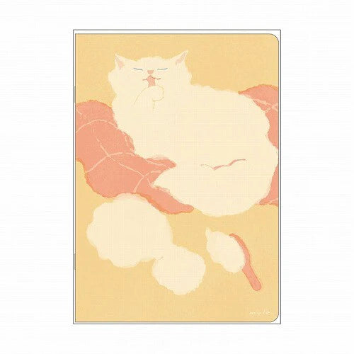 Ryu-Ryu • Pet-Themed A5 Grid Pattern Saddle-Stitch Notebook, Imported Japan