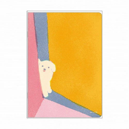 Ryu-Ryu • Pet-Themed A5 Grid Pattern Saddle-Stitch Notebook, Imported Japan