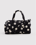 BAGGU • “Black and Cream Polka Dot” Nylon Duffle Bag