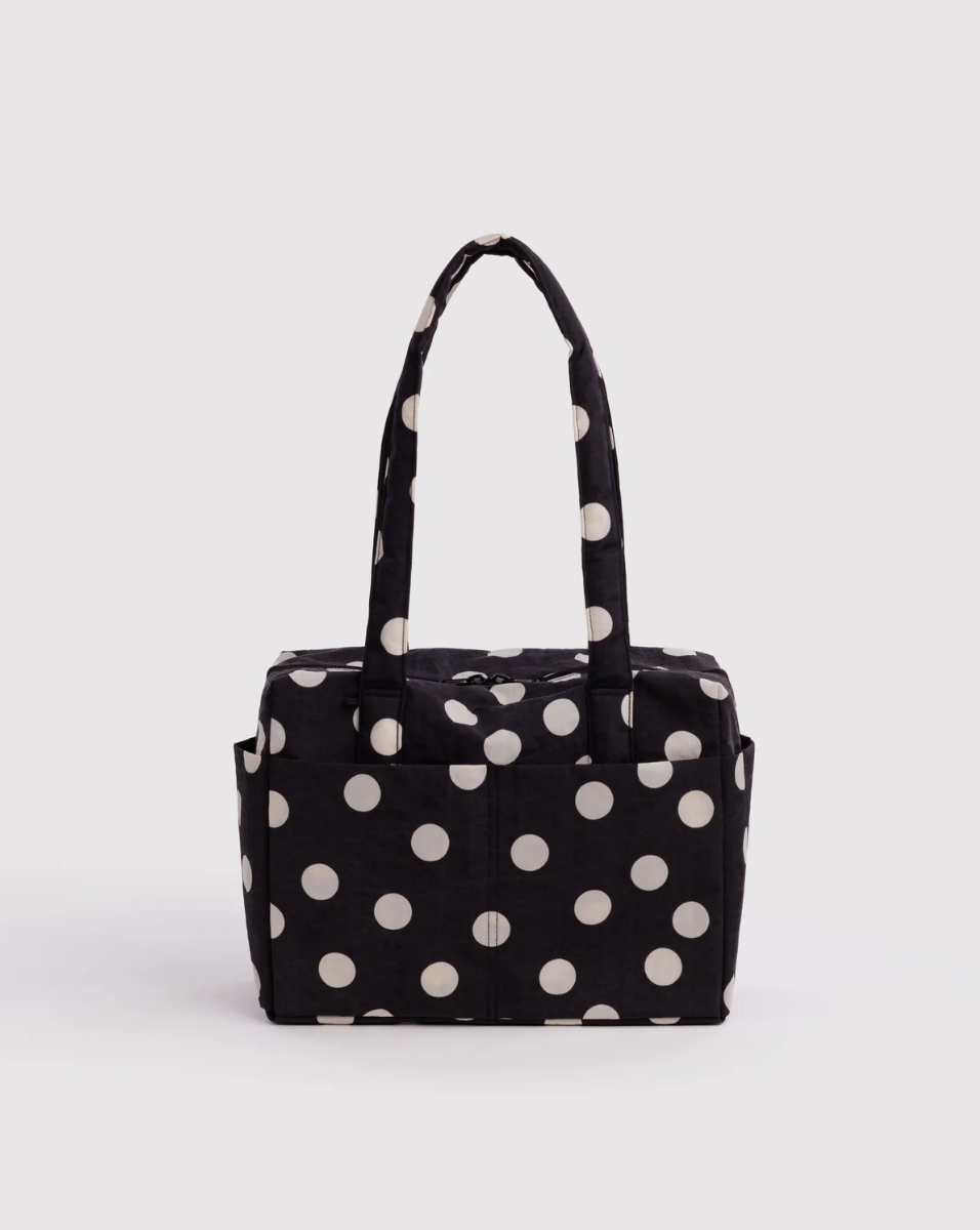 BAGGU • “Black and Cream Polka Dot” Everyday Cloud Bag