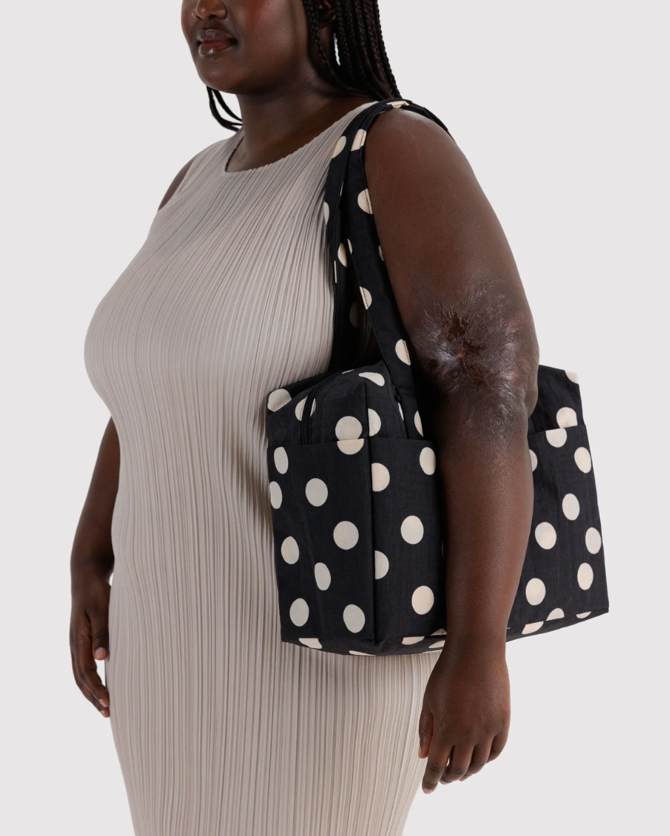 BAGGU • “Black and Cream Polka Dot” Everyday Cloud Bag