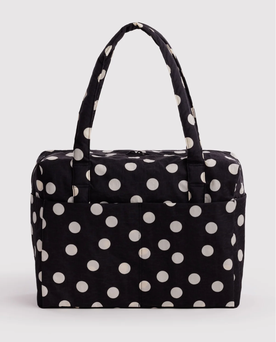 BAGGU • “Black and Cream Polka Dot” Cloud Carry-On