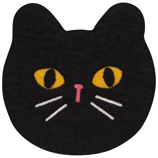 Danica • Black Cat Felt Wool Trivet