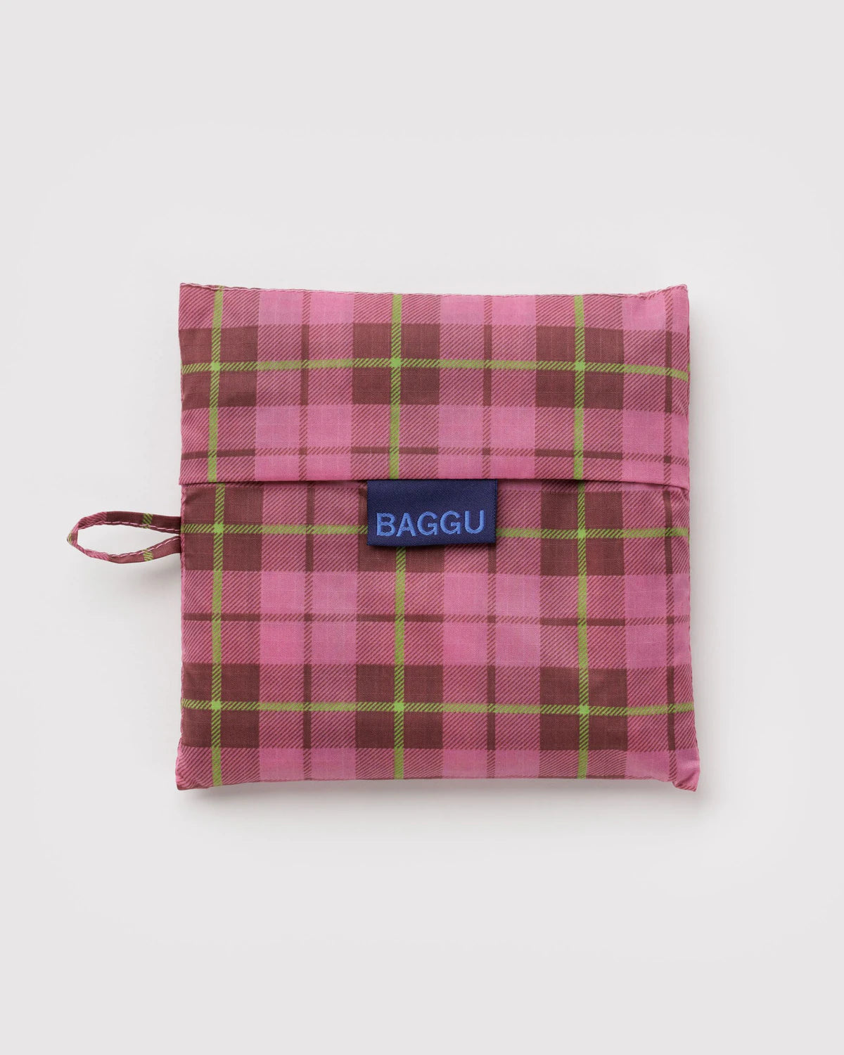 BAGGU • “Azalea Pink Tartan” Big Baggu