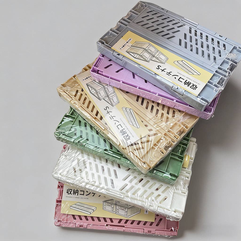 Collapsible Storage Crates, Multi Color