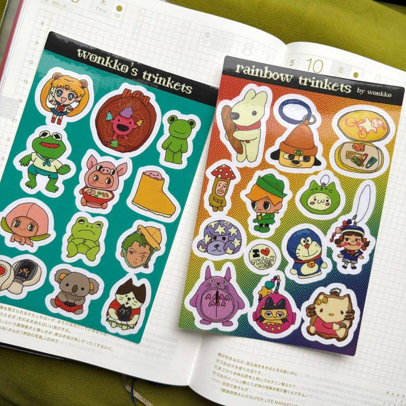 W0nkk0 • Trinkets Clear Icon Sticker Sheets