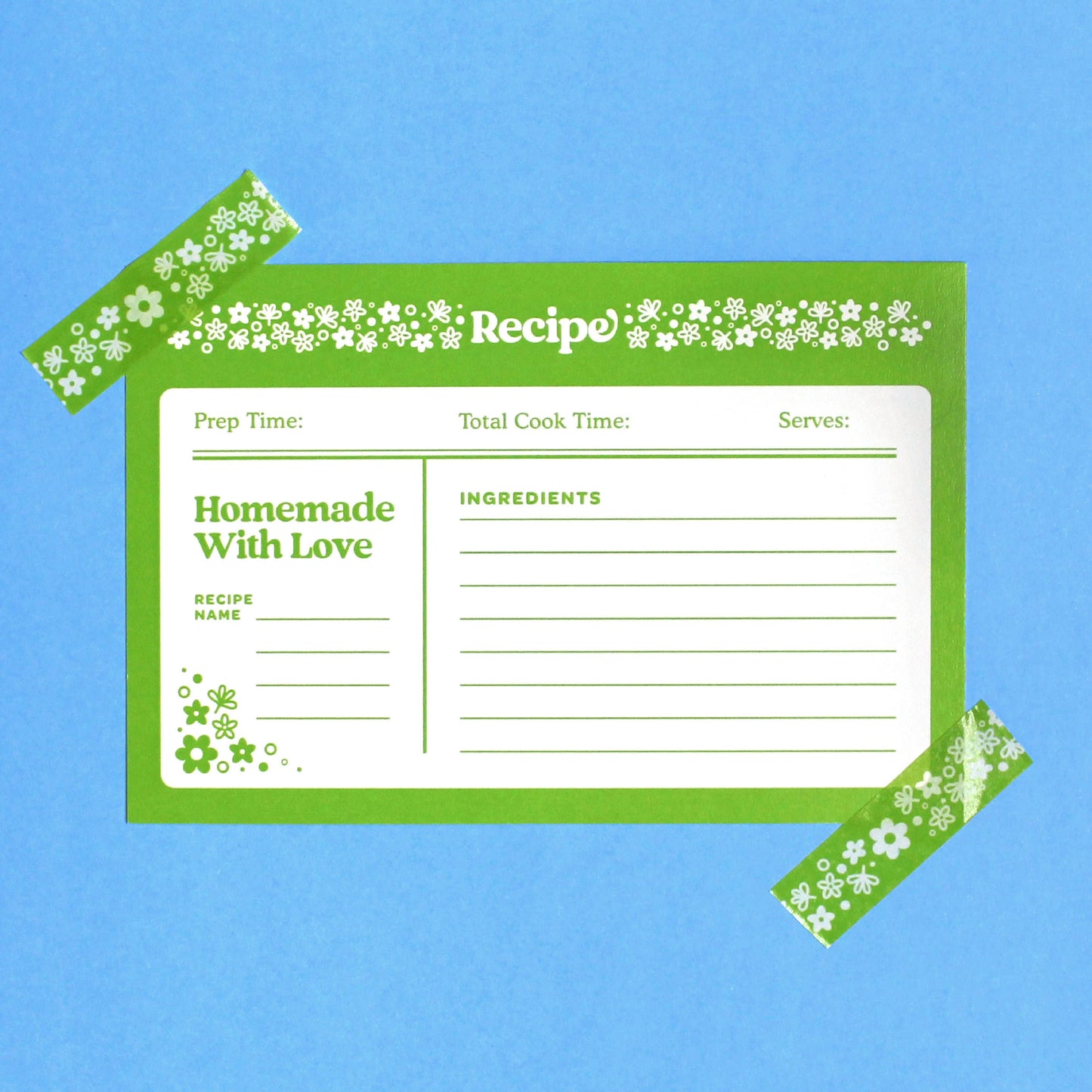 Spring Blossom Pyrex • Recipe Cards (6x4, Set of 5)