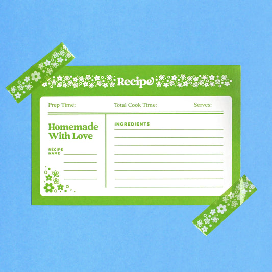 Spring Blossom Pyrex • Recipe Cards (6x4, Set of 5)