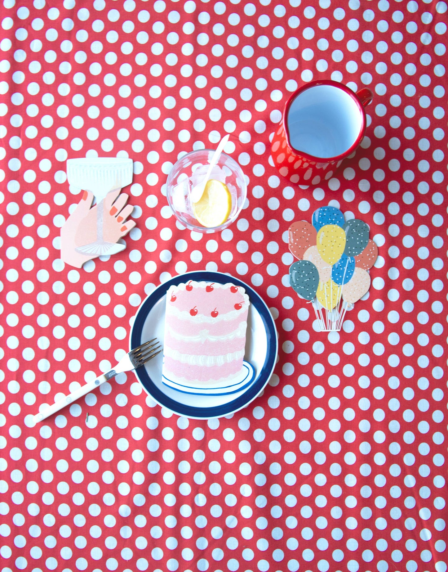 Party Cake, Die-Cut Blank Greeting Card
