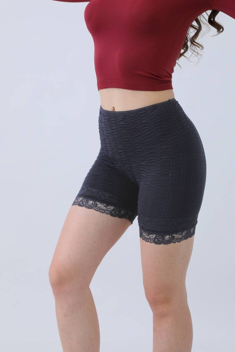 Black Lace-Trim • Bloomer Bike Shorts